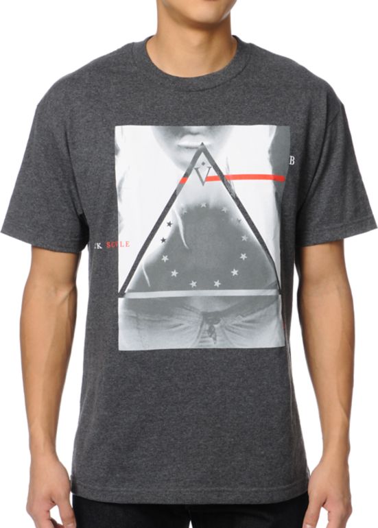 Black Scale Bermuda Triangle Charcoal Tee Shirt