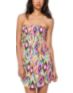 Empyre Ikat Multicolor Tribal Print Strapless Dress