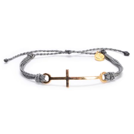 Pura Vida Cross Grey Bracelet