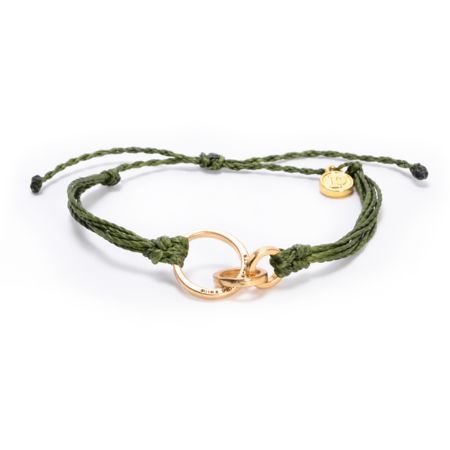 Pura Vida 3 Ring Forget Green Bracelet