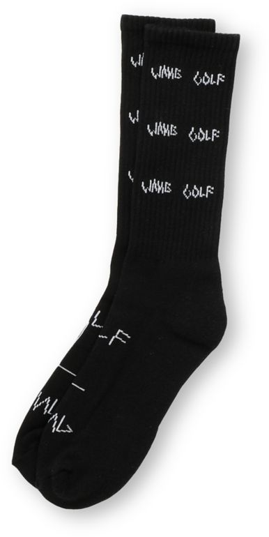 Odd Future Wang Golf Black Crew Socks