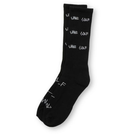 Odd Future Wang Golf Black Crew Socks