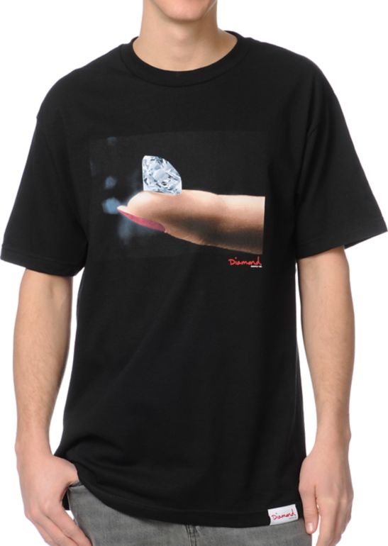 Diamond Supply Imprint Black Tee Shirt