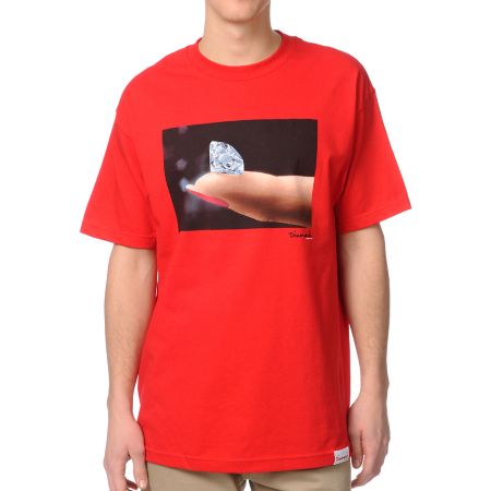 Diamond Supply Imprint Red Tee Shirt