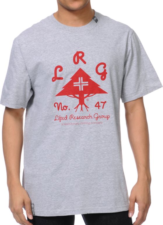 LRG OG Army Stack Grey Tee Shirt