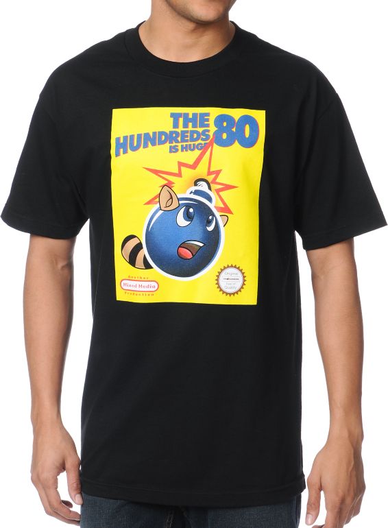The Hundreds Raccoon Tail Black Tee Shirt