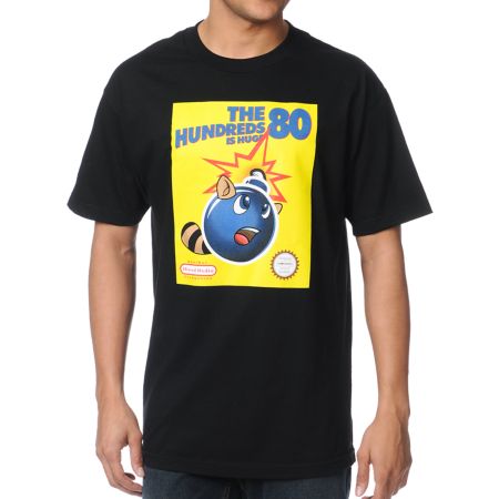 The Hundreds Raccoon Tail Black Tee Shirt