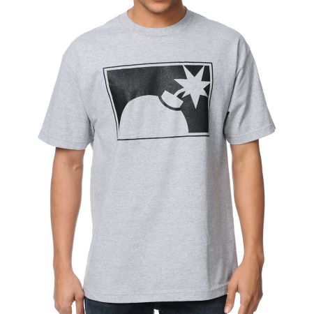 The Hundreds Forever Halfbomb Heather Grey Tee Shirt