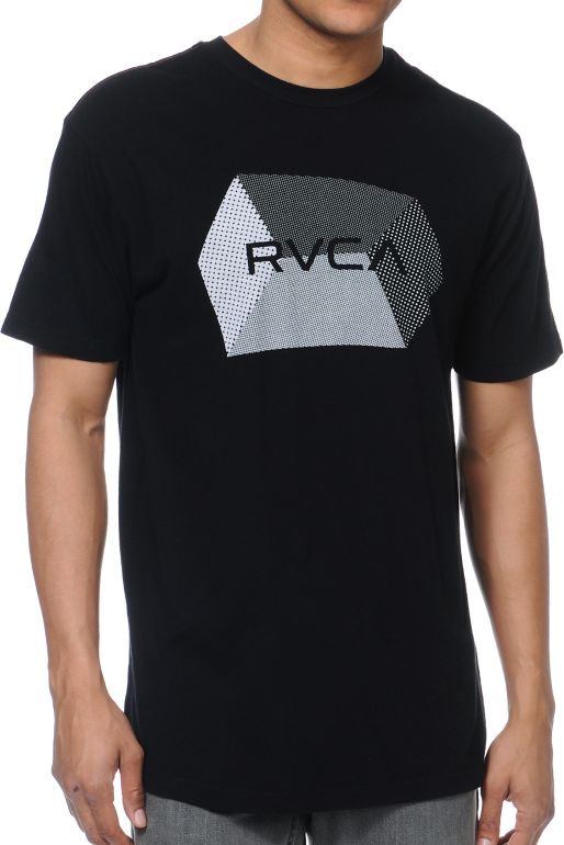 RVCA Polygon Black Tee Shirt