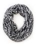 D&Y Mixed Black Animal Print Infinity Scarf