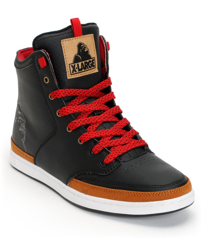 Praxis x X-Large XLP Black & Tan Skate Shoe