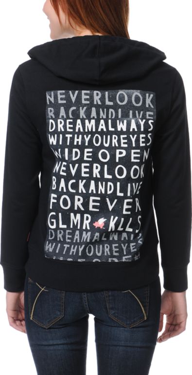 Glamour Kills Dream Always Stud Front Zip Up Hoodie