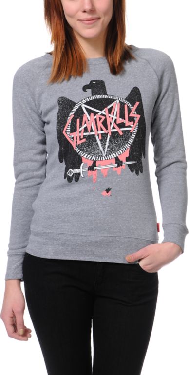 Glamour Kills AC Slayer Grey Crew Neck Sweatshirt