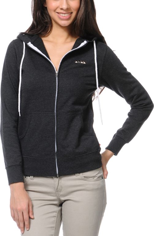 Glamour Kills Carl Rogers Dream Charcoal Zip Up Hoodie