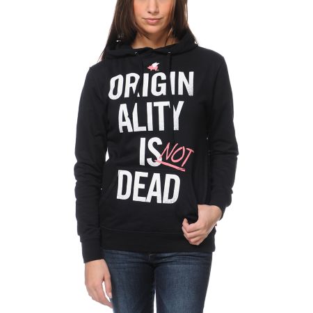 Glamour Kills Originality Is Not Dead Black Pullover Hoodie