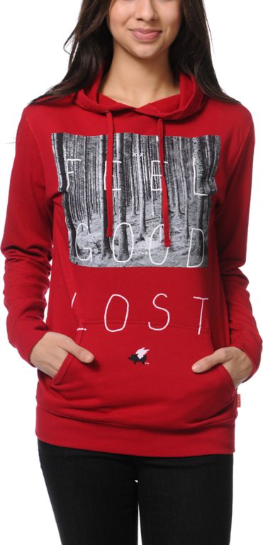 Glamour Kills Feel Good Lost Red Pullover Hoodie