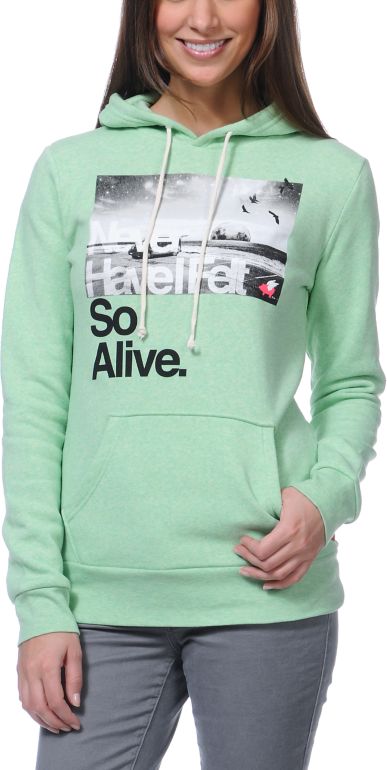 Glamour Kills Hunting To Feel Mint Pullover Hoodie