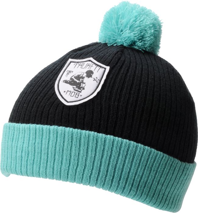 TRUKFIT Pom Pom Black & Mint Beanie