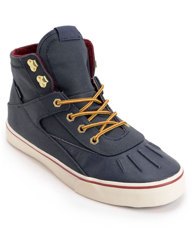 Project CANVAS Primary High Navy & White Canvas Skate Shoe