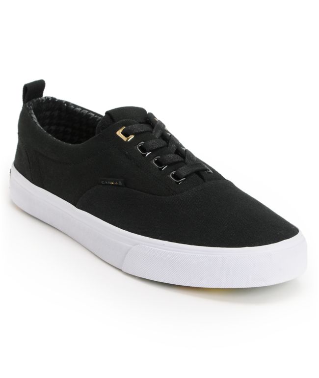 Project CANVAS Primary Black Canvas Skate Shoe