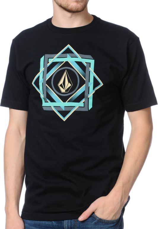 Volcom Georama Black Tee Shirt