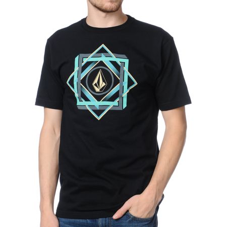 Volcom Georama Black Tee Shirt  