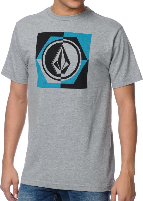 Volcom Hop Scotch Heather Grey Tee Shirt