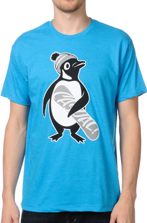Casual Industrees Penguin Mint Blue Tee Shirt