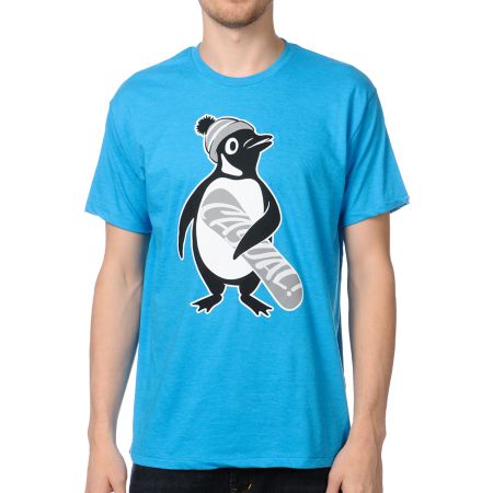 Casual Industrees Penguin Mint Blue Tee Shirt