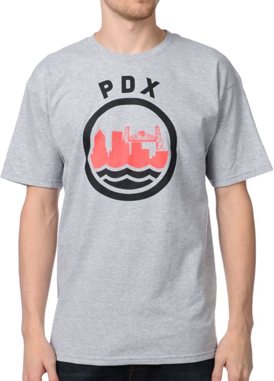 Casual Industrees PDX Grey Tee Shirt