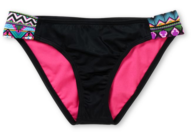 Hurley Girls Tribal Fusion Tab Side Bikini Bottom