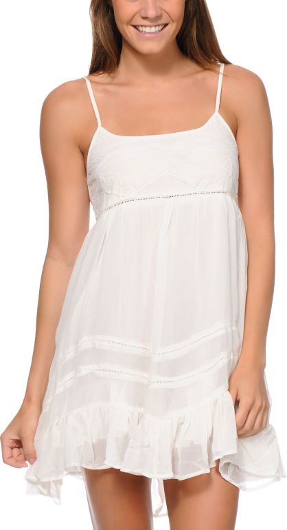 Billabong Sweet All Over White Dress