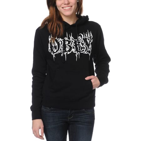 Obey Filth Black Pullover Hoodie