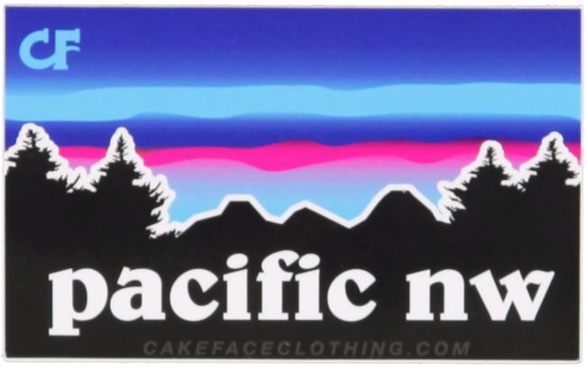Cakeface PNW Sticker