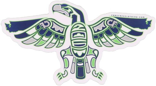 Cakeface Native Hawks Sticker