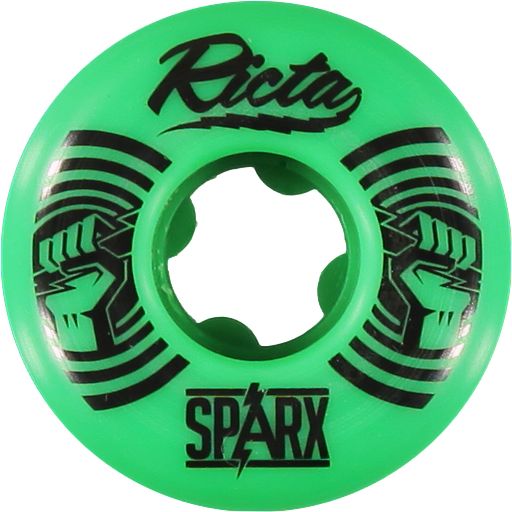 Ricta Sparx Green & Black 52mm Skateboard Wheels