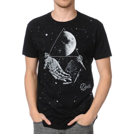 Empyre Galaxy Hands Black Tee Shirt