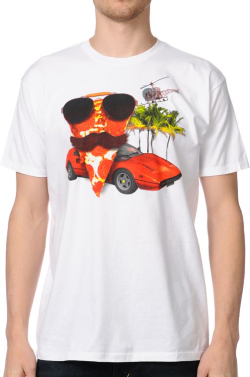 A-Lab Magnum PIzza White Tee Shirt