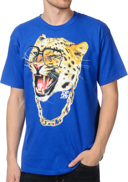 A-Lab Cat So Hard Blue Tee Shirt