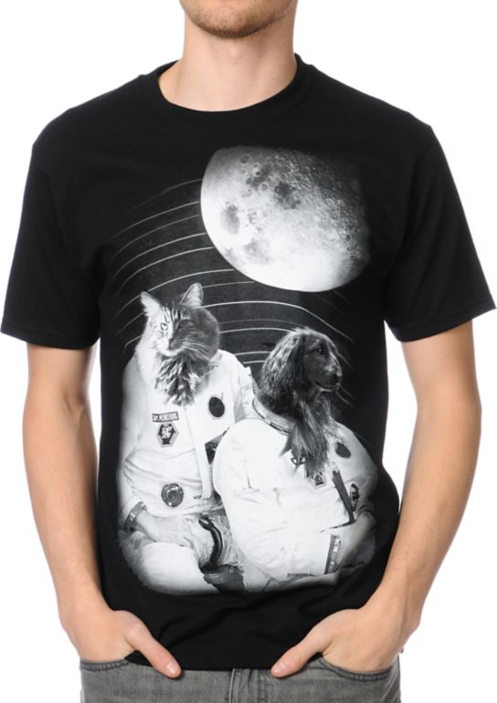 A-Lab Cat Meowstrong Black Tee Shirt