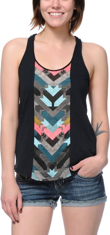 Empyre Girls Greenville Black Racerback Tank Top