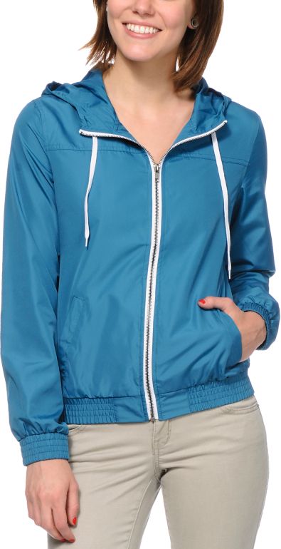 Zine Girls Lyons Blue Windbreaker Jacket