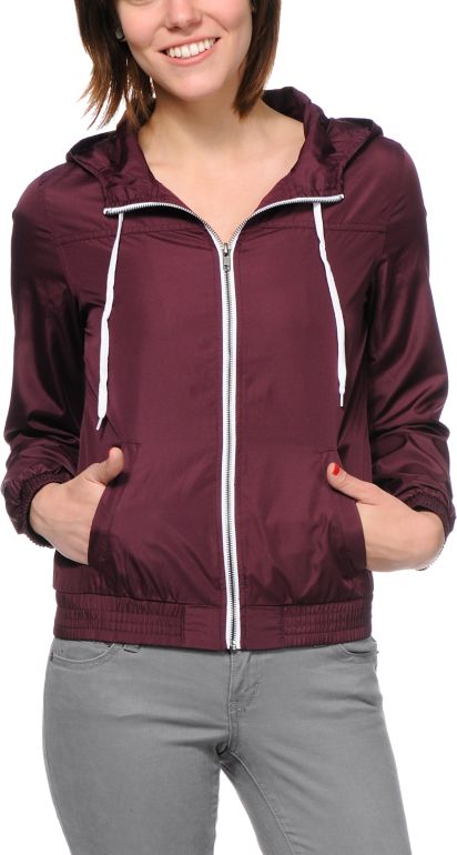 Zine Girls Potent Purple Windbreaker Jacket