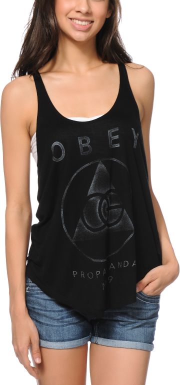 Obey Vintage OG Black Melody Tank Top