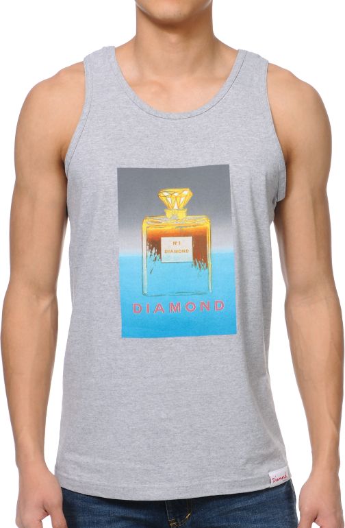 Diamond No.1 Diamond Heather Grey Tank Top