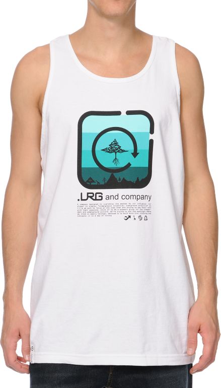 LRG Shine Blockers White Tank Top