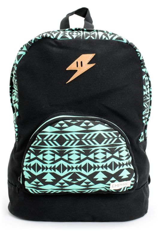 Empyre Girls Lucy Mint Tribal Print Backpack