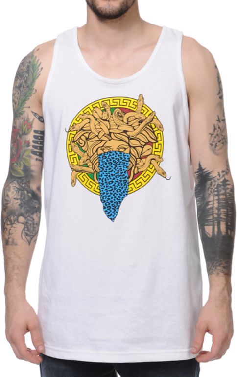 Crooks and Castles Bandusa White Tank Top