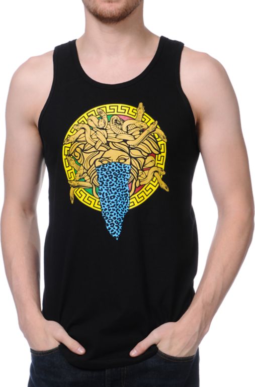 Crooks and Castles Bandusa Black Tank Top