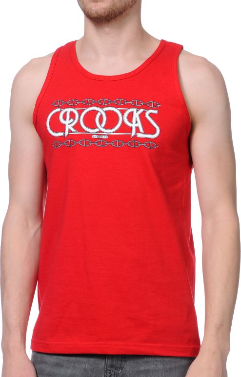 Crooks and Castles Royal Crooks Red Tank Top